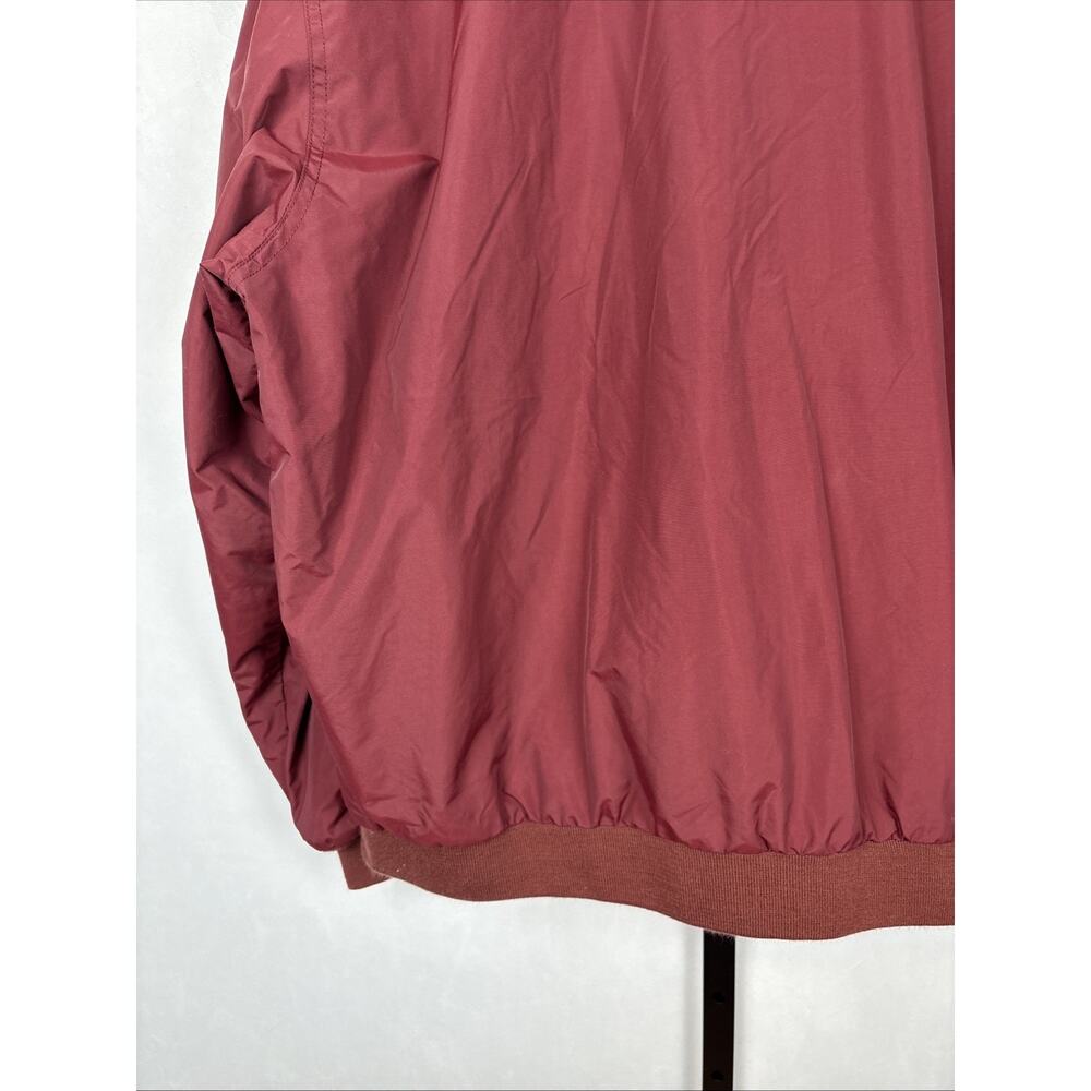 VTG LL Bean Bomber Jacket Mens XL Red Plaid Lining Zip Pockets Outdoors Gorpcore - Picture 8 of 12